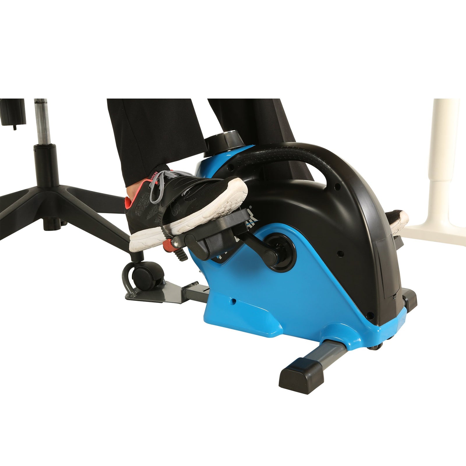 Under Desk Exercise Bike with Extendable Wheel Holder and Free APP