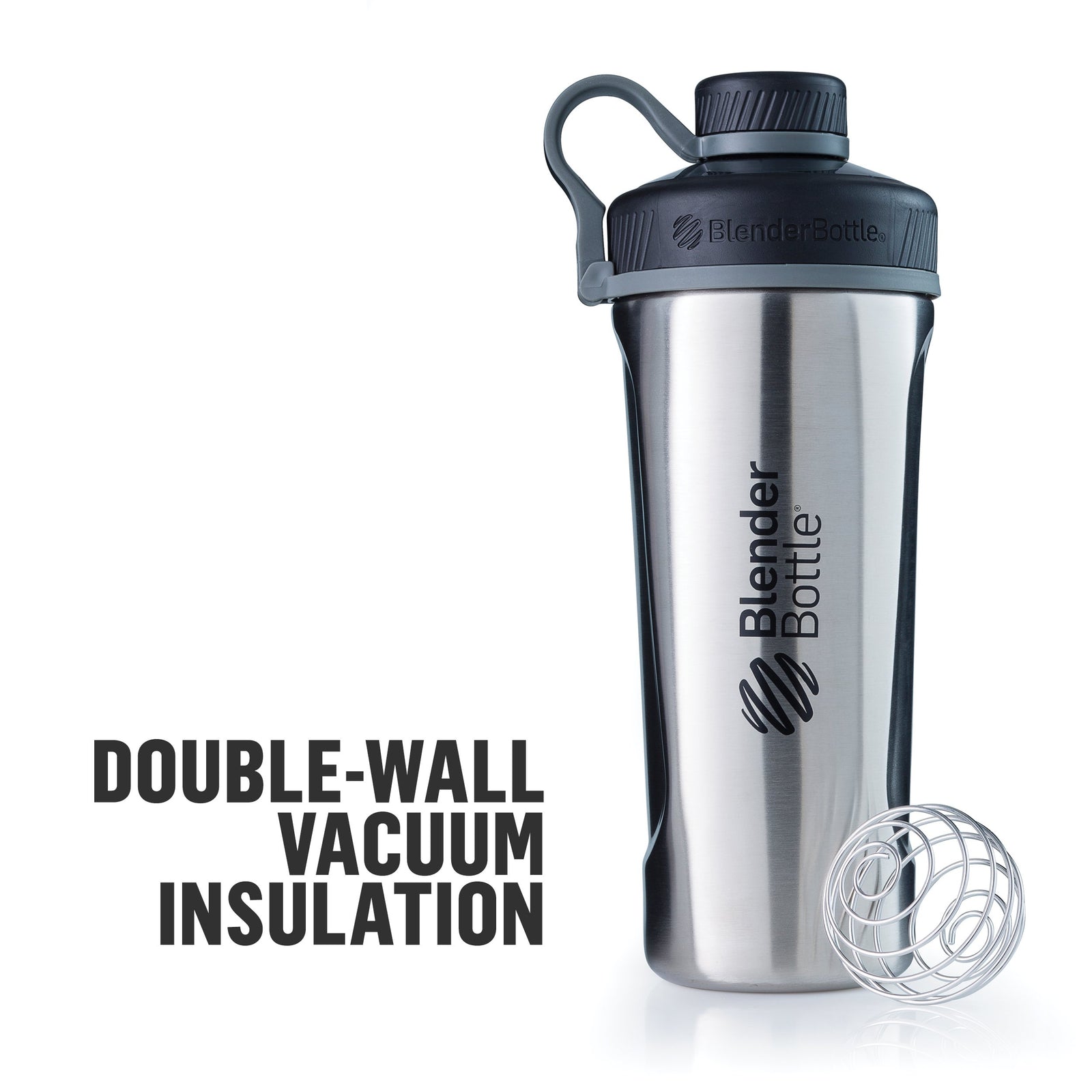 BlenderBottle 26oz Radian Insulated Stainless Steel Shaker Cup Black