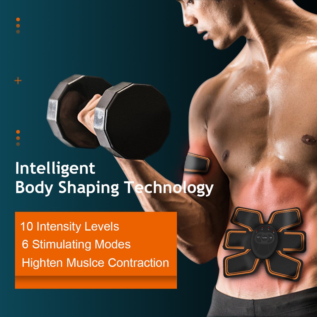 With 10 EXTRA Gel Pads & E-Book | Arm & Leg Trainer | Portable Office, Home & Gym Fitness Equipment