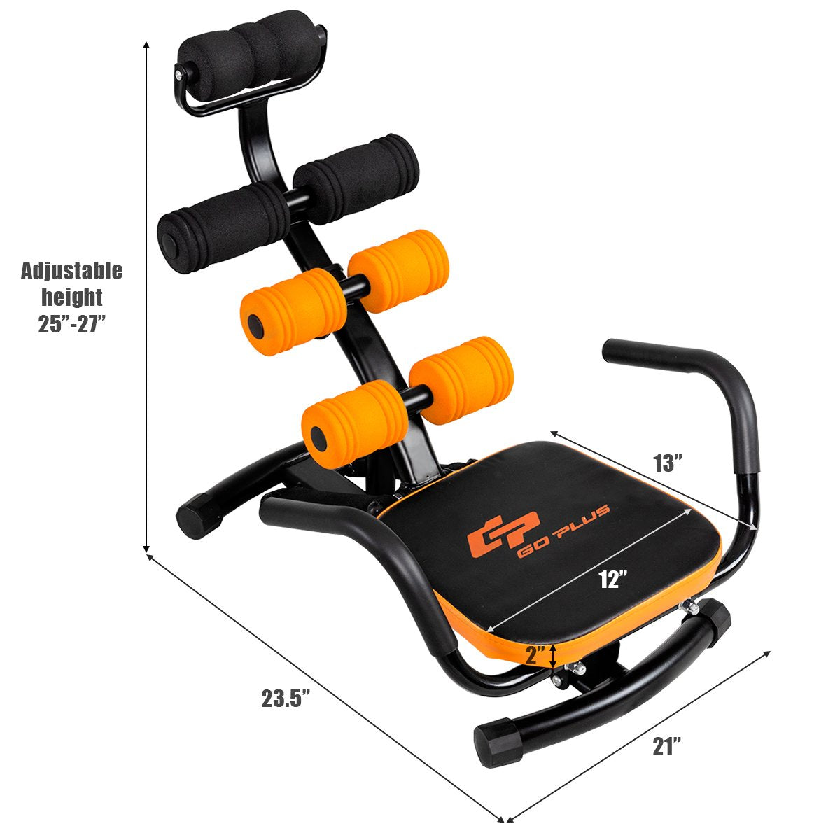 Costway Core Ab Trainer Bench Abdominal Stomach Exerciser Workout Gym Fitness Machine
