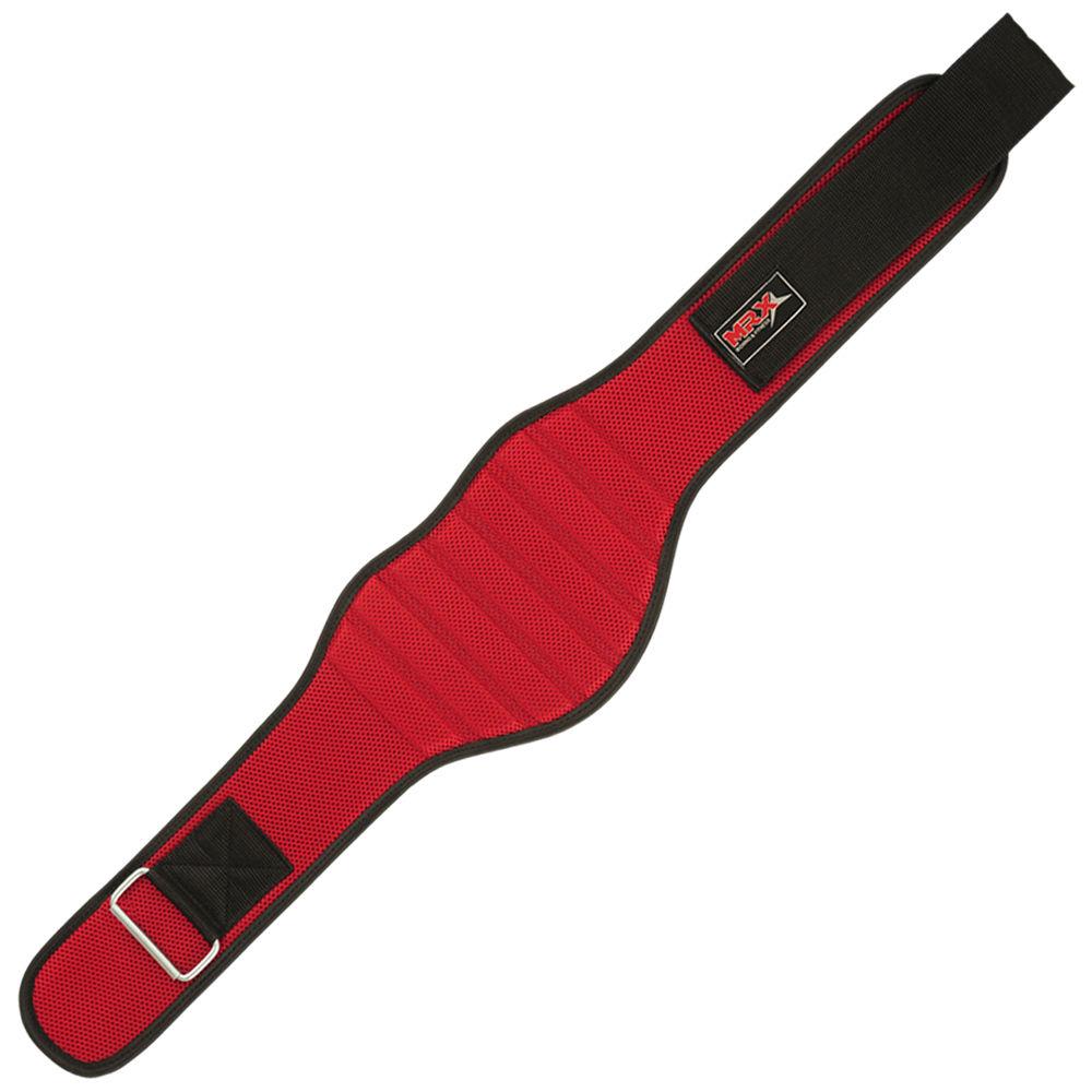 Weight Lifting Belt Gym Back Support Brace Fitness Workout Belts 8" Wide Red S