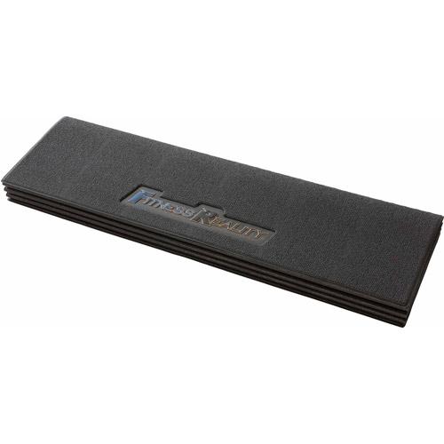 Fitness Reality Water-Resistant PVC Exercise Equipment Mat, Black