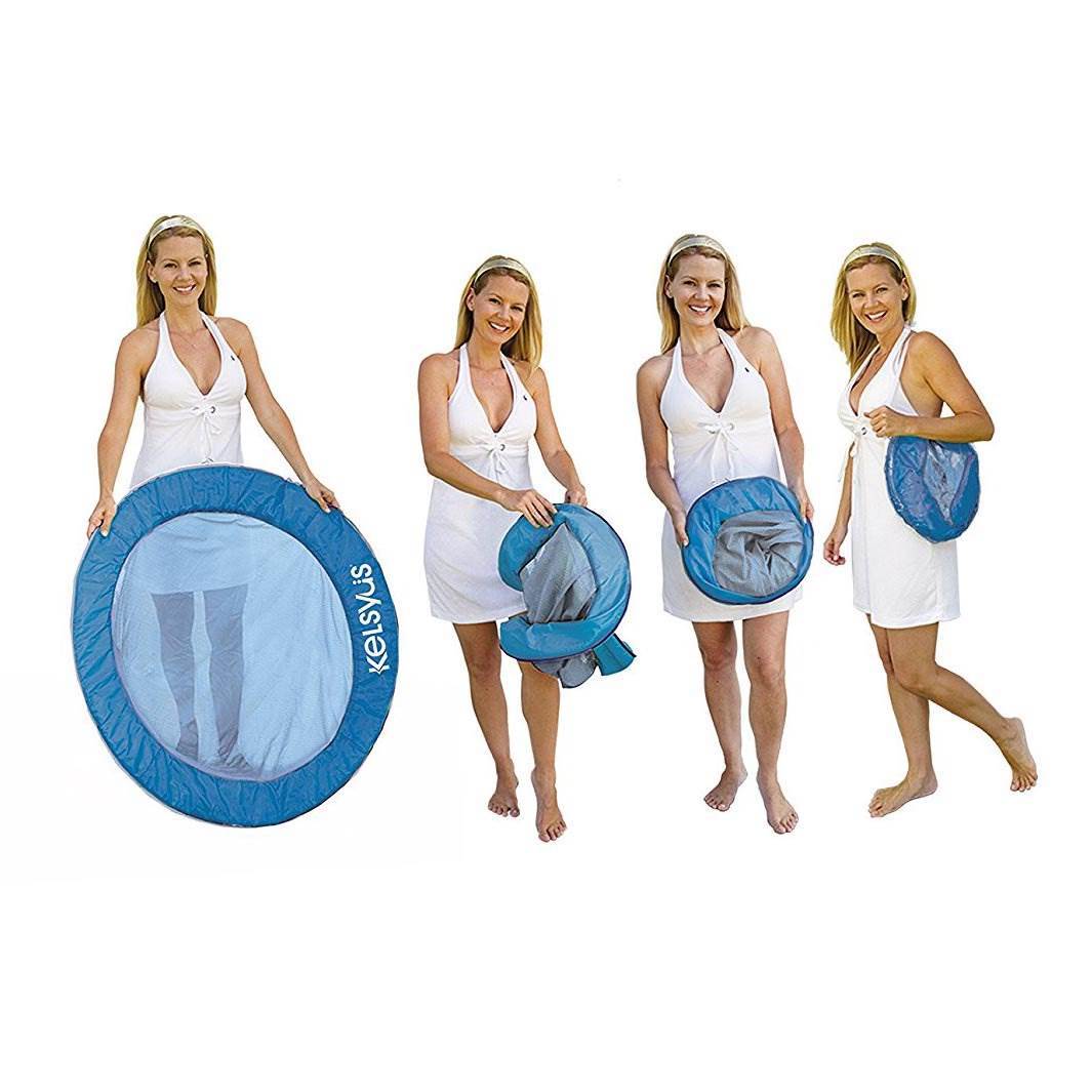 Float A Round Swimming Pool Mesh Seat Adult Floating Chair, Blue