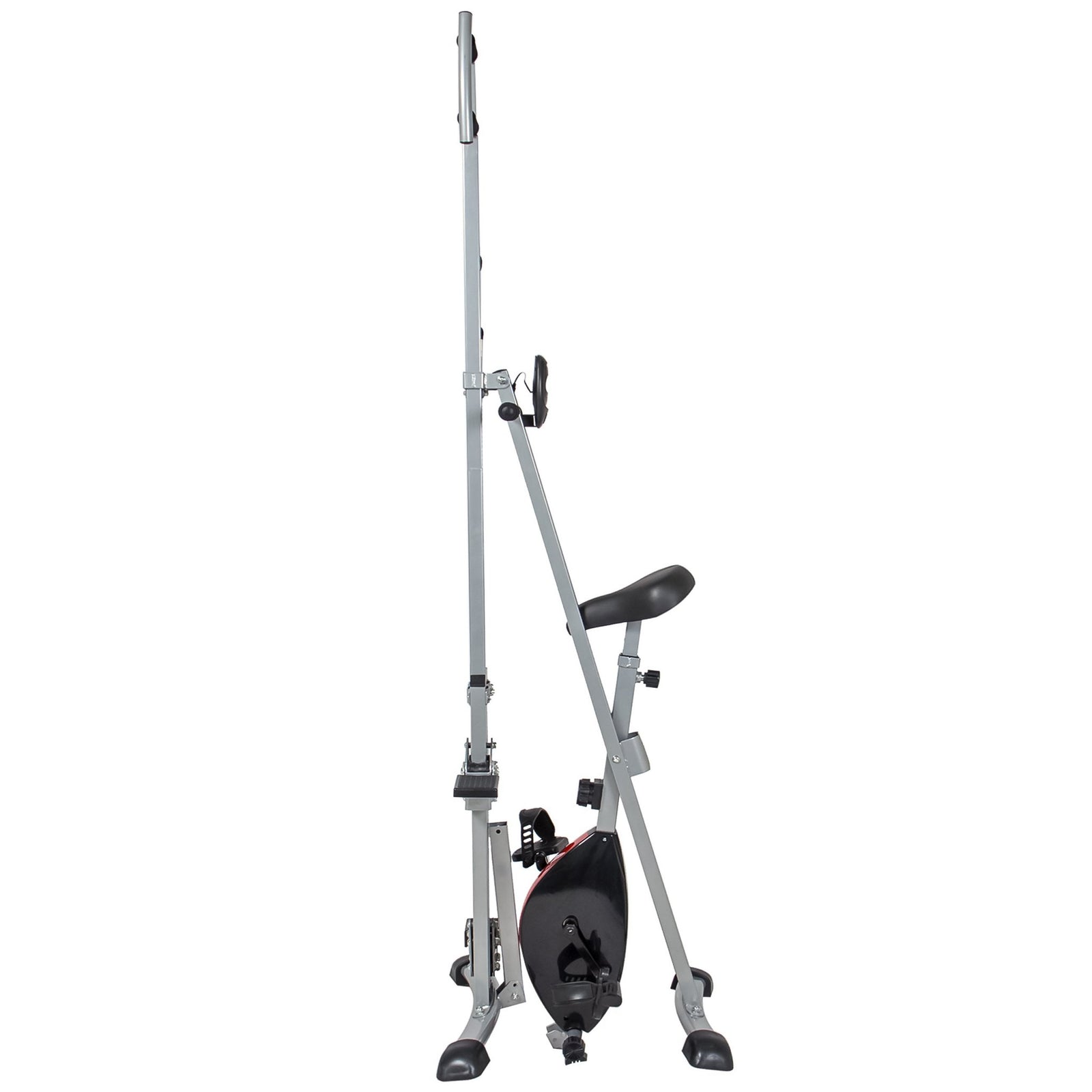 Best Choice Products 2 in 1 Total Body Vertical Climber Magnetic Exercise Bike Machine - Black/Gray