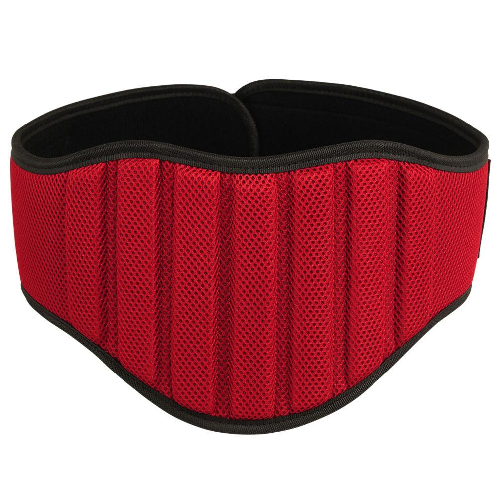Weight Lifting Belt Gym Back Support Brace Fitness Workout Belts 8" Wide Red S