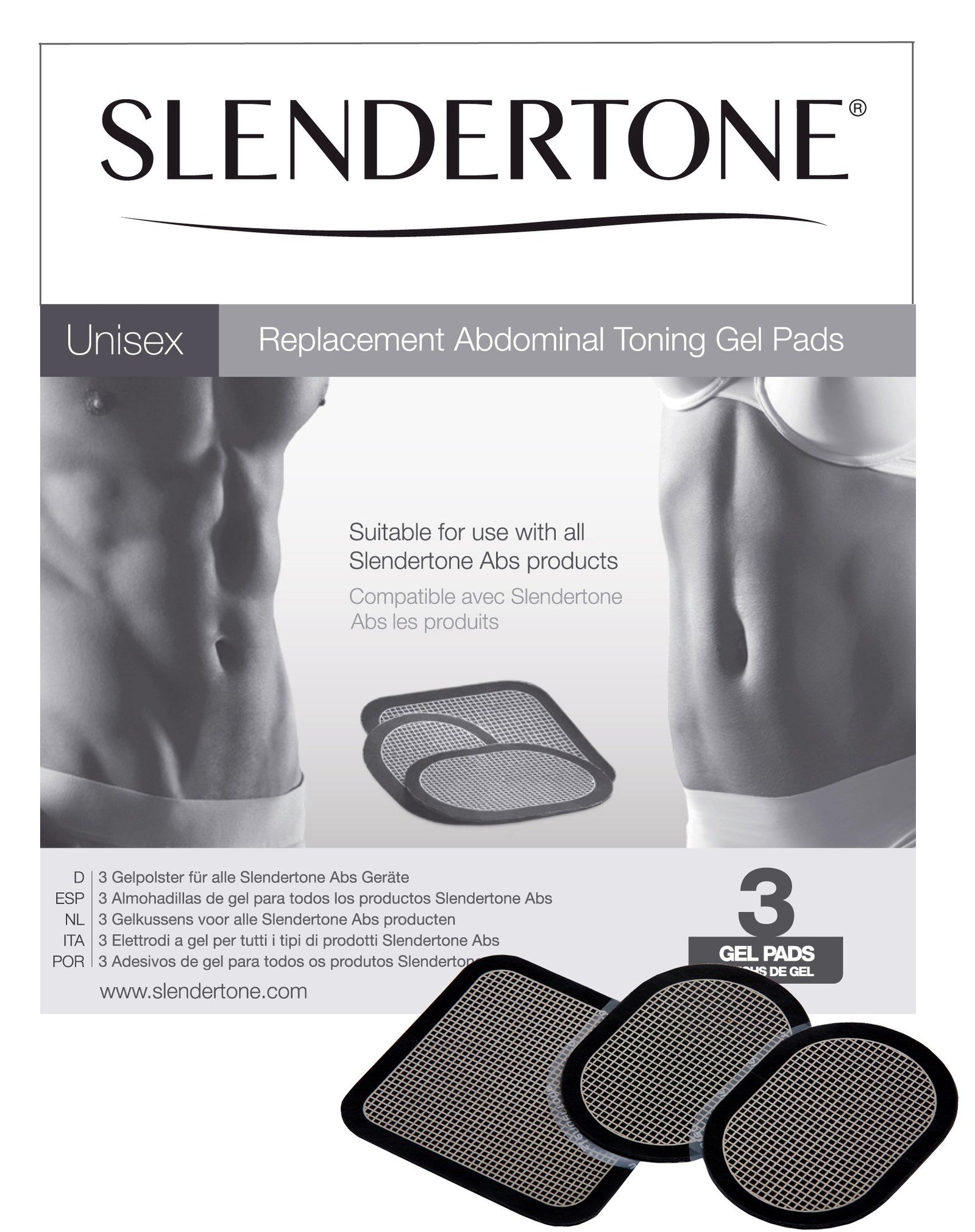 Slendertone Abs Replacement Gel Pads (1 Set)