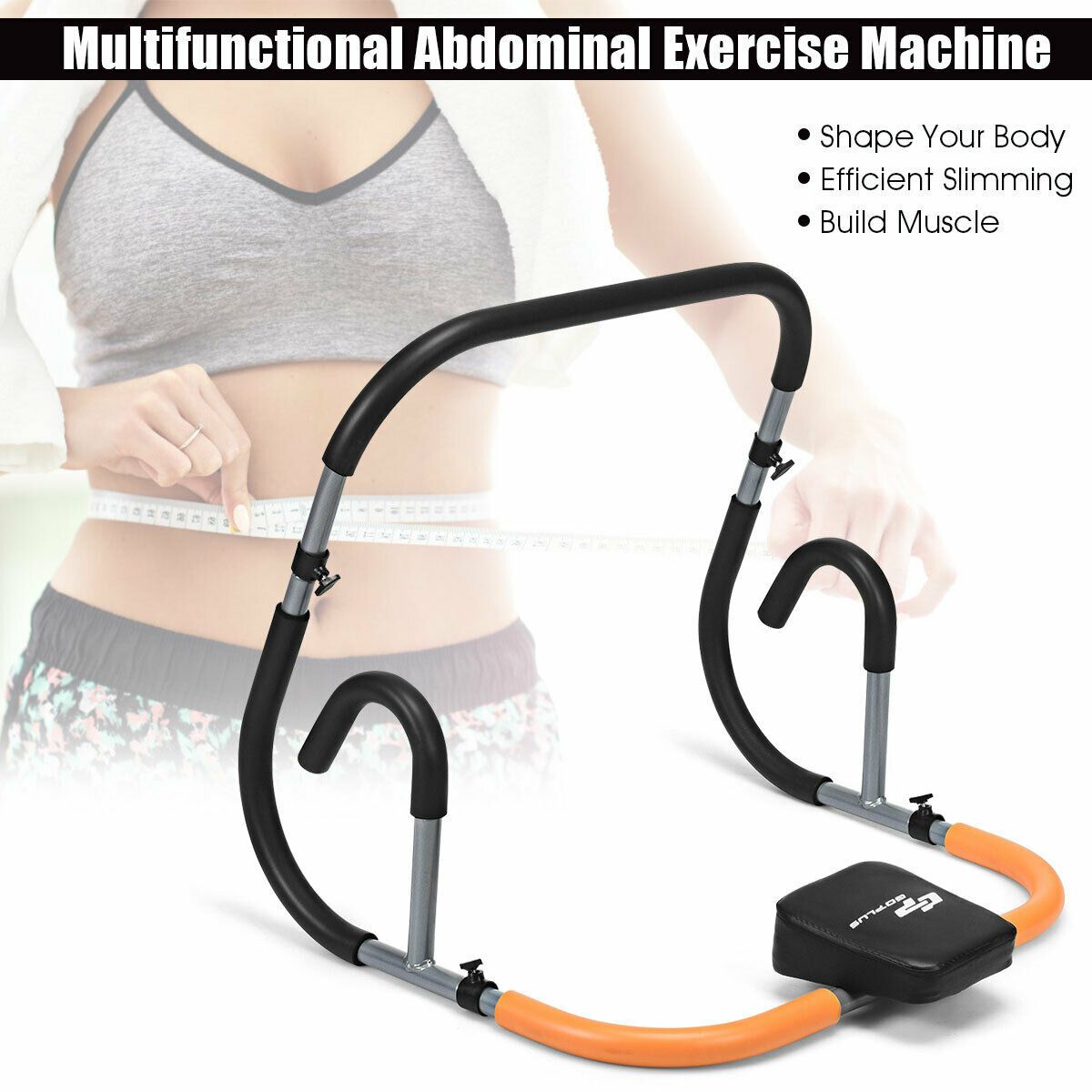  Fitness Crunch Abdominal Exercise Workout Machine for Glider Roller & Pushup