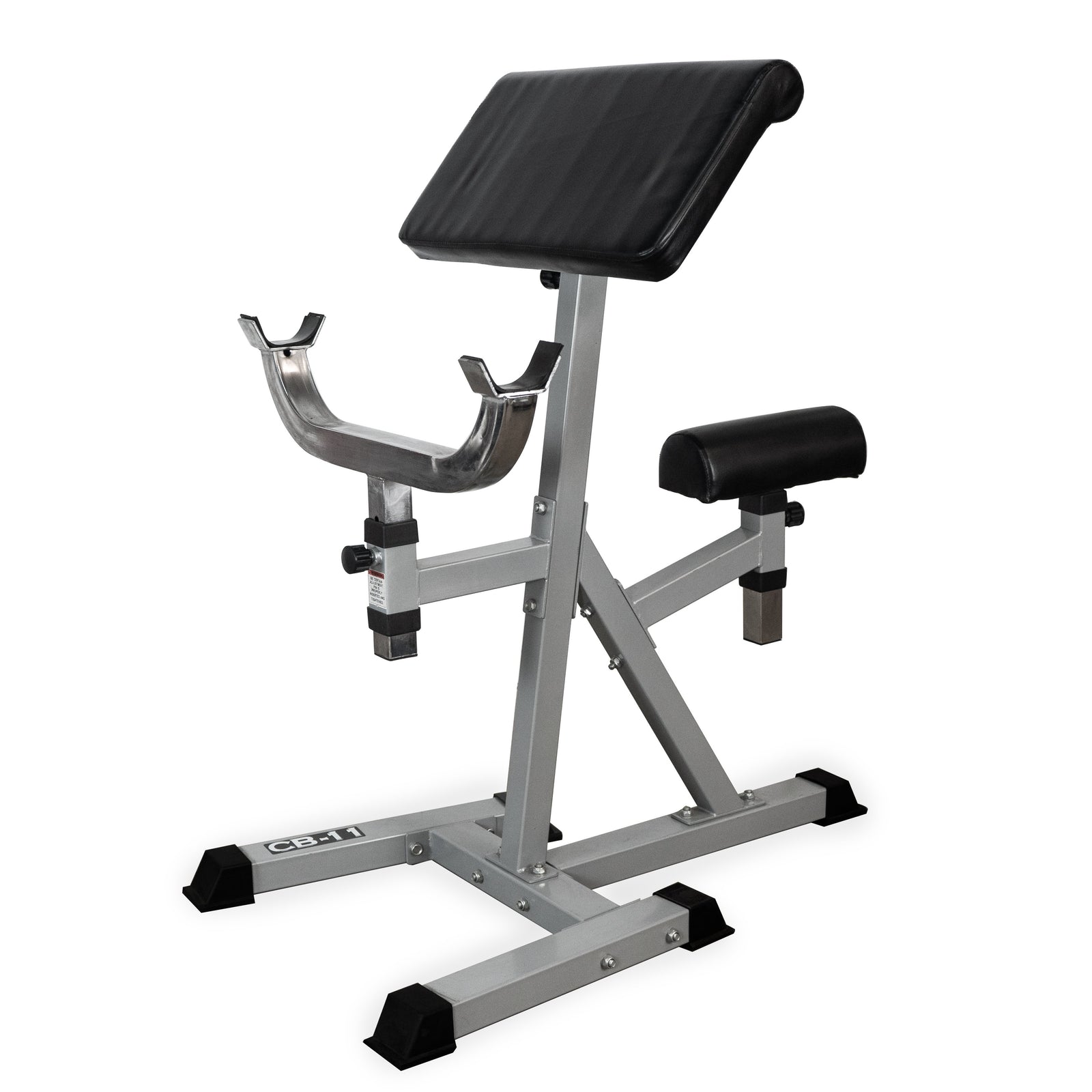 Fitness CB-11 Standing Arm Curl Station for Strength Training w/Pivot and Contoured Arm Rest