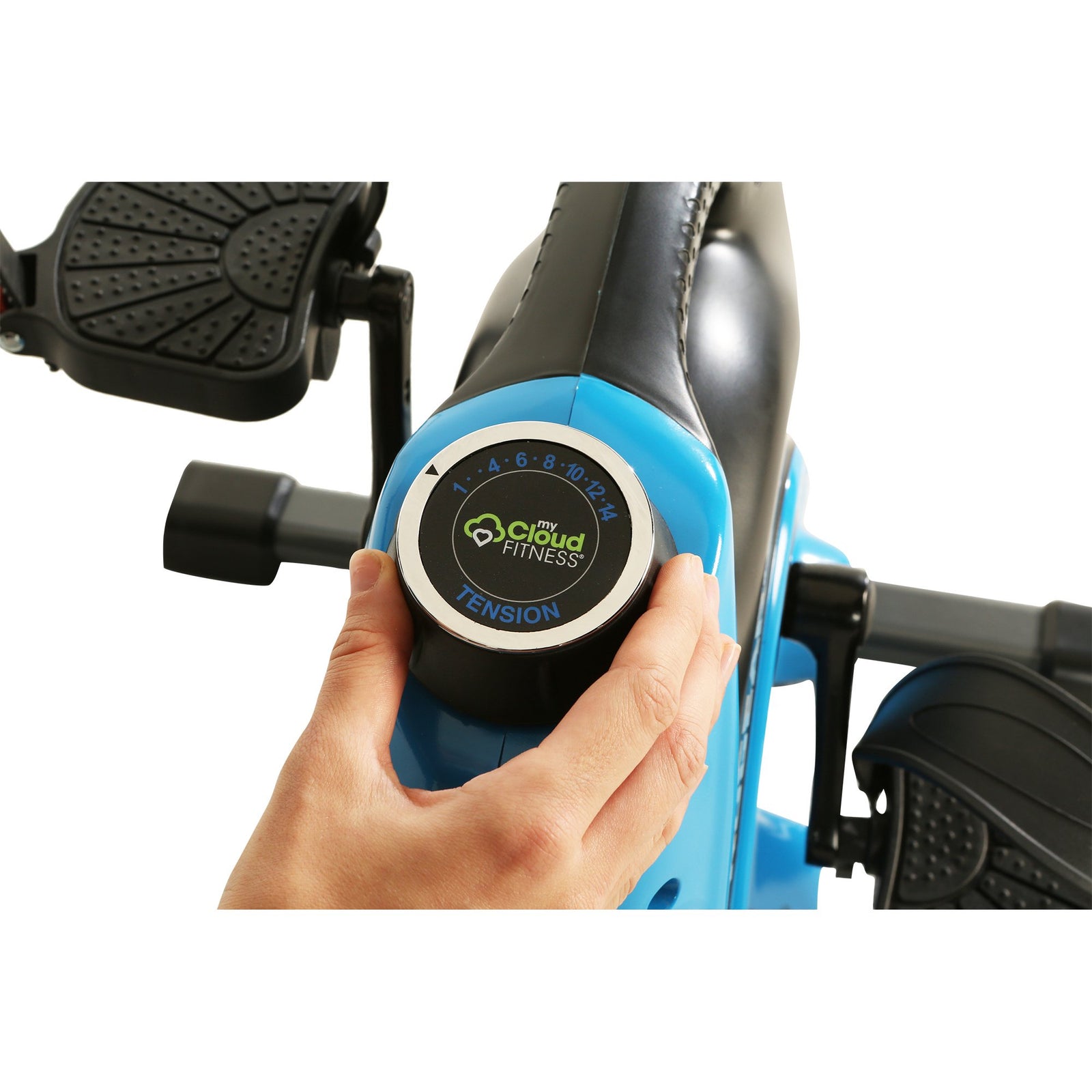 Under Desk Exercise Bike with Extendable Wheel Holder and Free APP