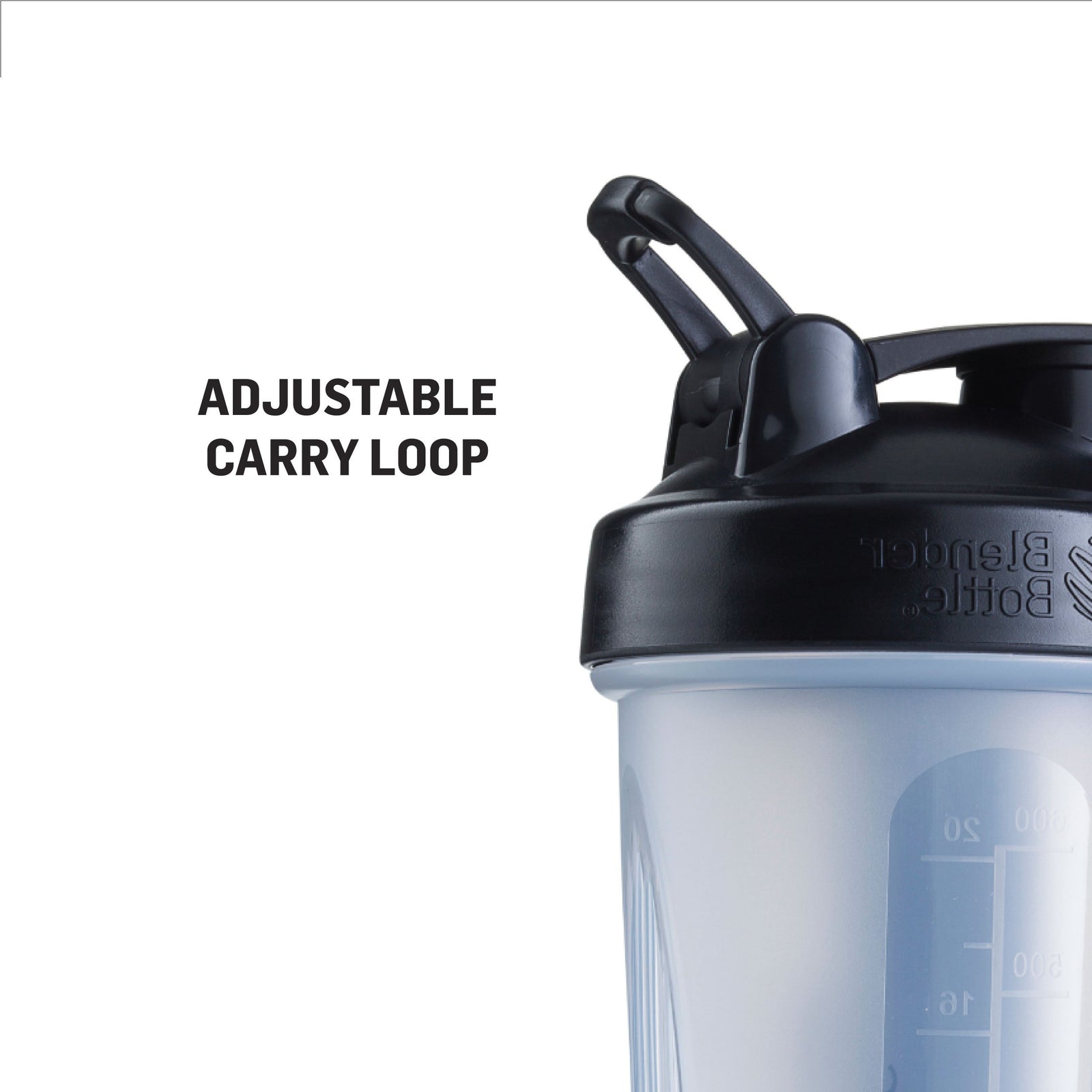 BlenderBottle 20oz Classic Shaker Cup Clear/Black