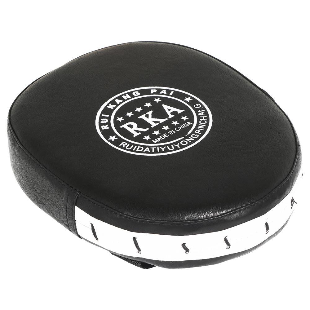 Topeakmart 2x Leather Boxing Mitt Training Target Focus Punch Pad Glove Karate Muay Thai Kick MMA
