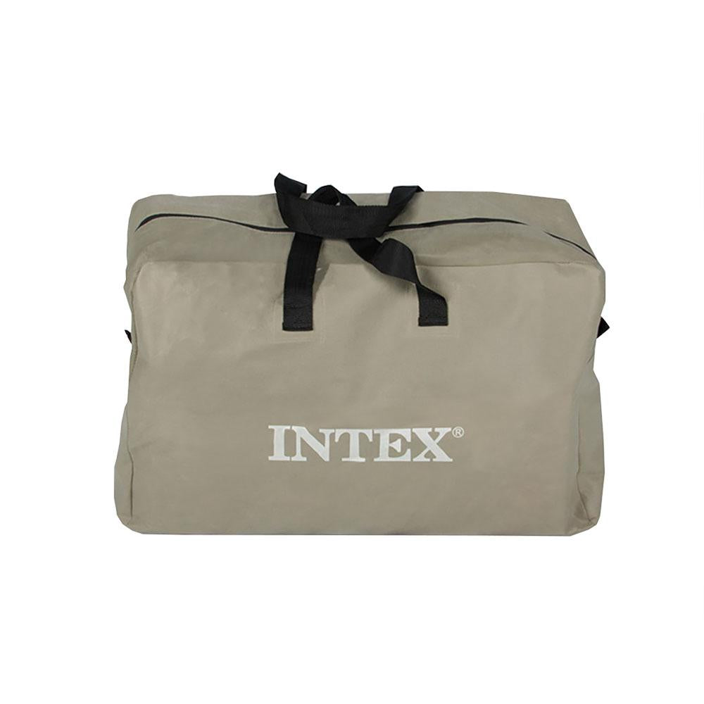 Intex Excursion 5 Person Inflatable Rafting and Fishing Boat Set with 2 Oars
