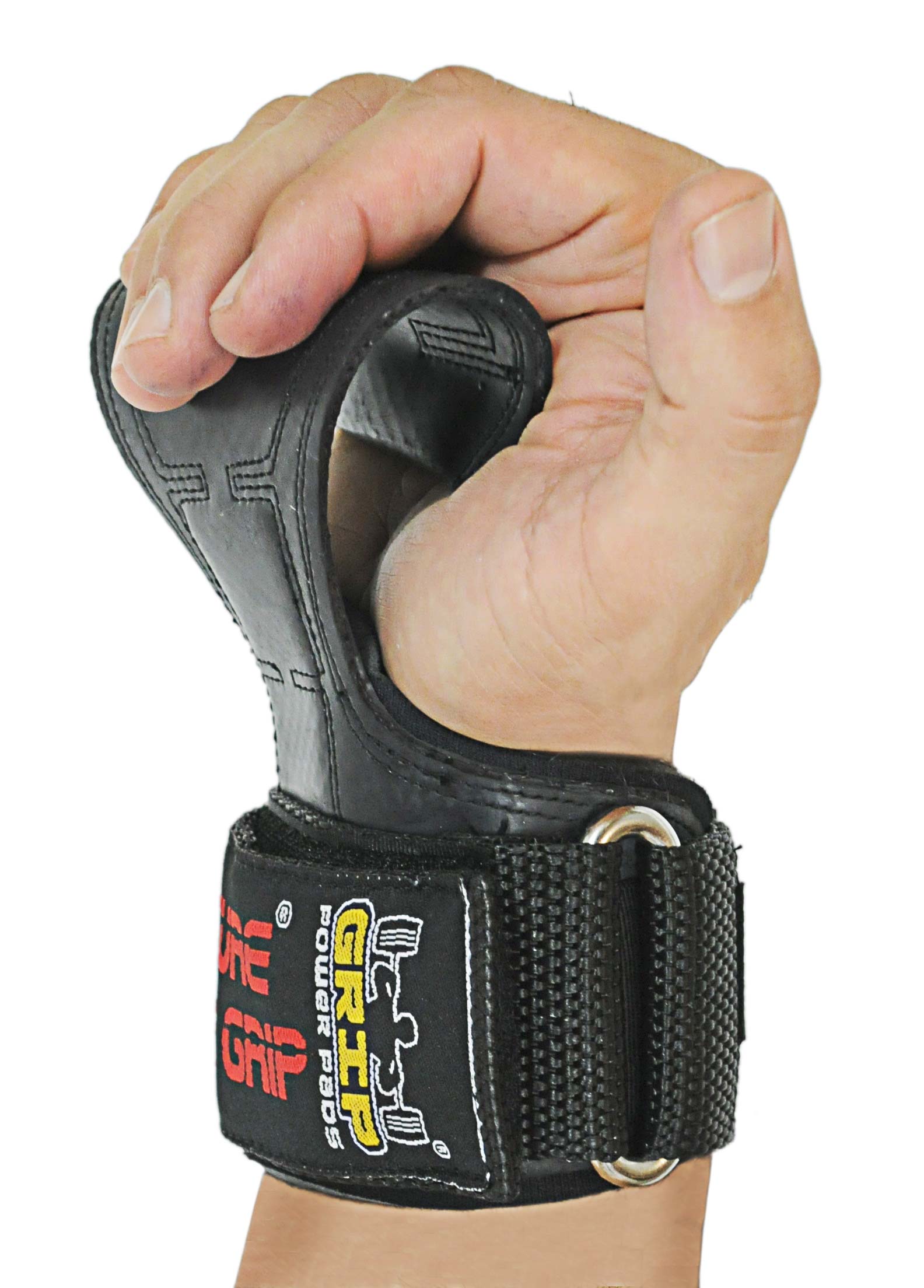 Grips PRO Weight Lifting Gloves Heavy Duty Straps For Deadlifts Lifting Grip