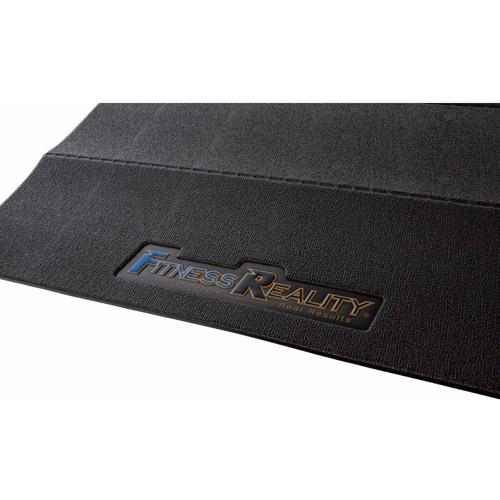 Fitness Reality Water-Resistant PVC Exercise Equipment Mat, Black