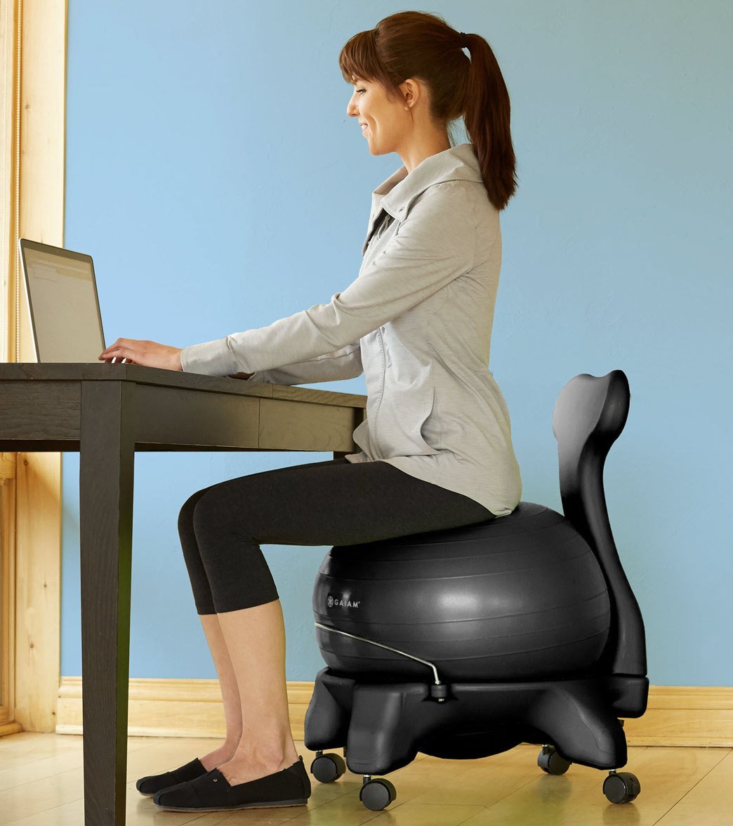Gaiam Balance Ball Chair, Black