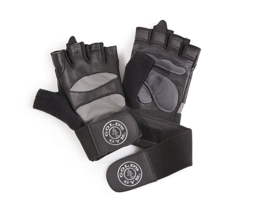 Gold’s Gym Elite Wrist Wrap Adjustable Weight Lifting Gloves - S/M, M/L, L/XL