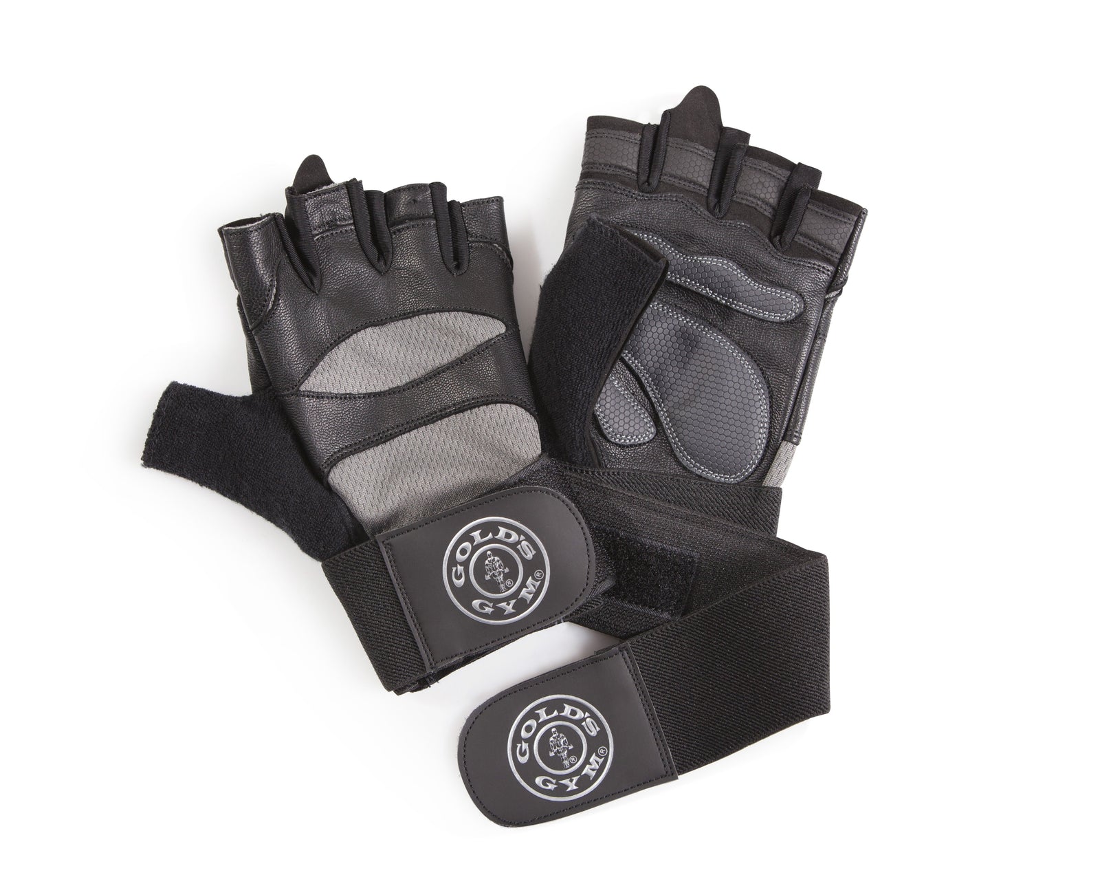 Gold’s Gym Elite Wrist Wrap Adjustable Weight Lifting Gloves - S/M, M/L, L/XL