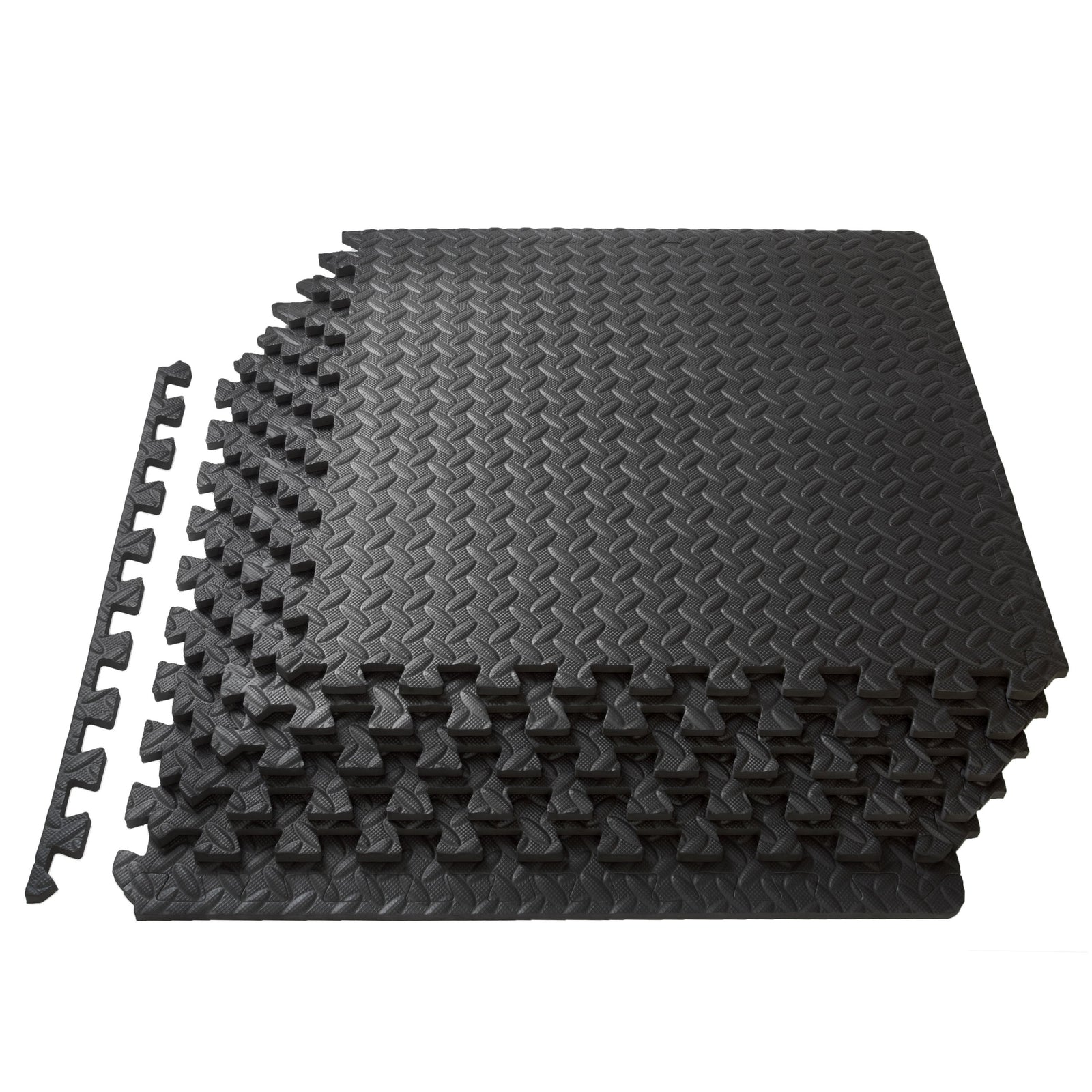 Puzzle Exercise Mat, 1/2" Thick EVA Foam Interlocking Tiles