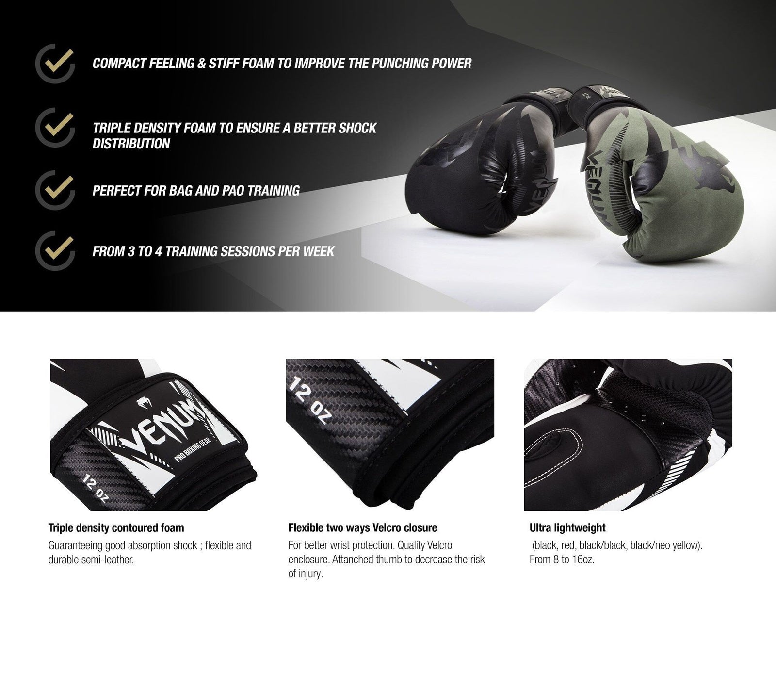 Venum Impact Boxing Gloves