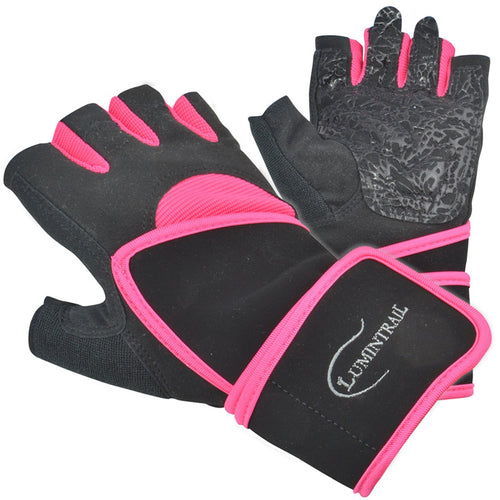 Half Finger Sports Exercise Gloves Anti-Slip Gel Padding Wrist Wrap Mens Womens Breathable Lycra Washable Weight Lifting Fitness Cycling