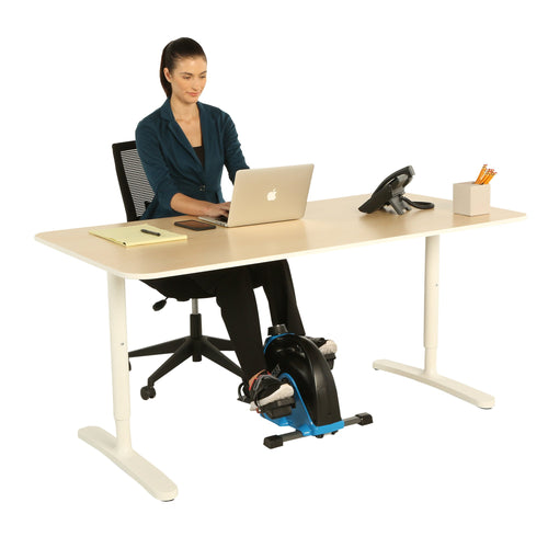 Under Desk Exercise Bike with Extendable Wheel Holder and Free APP