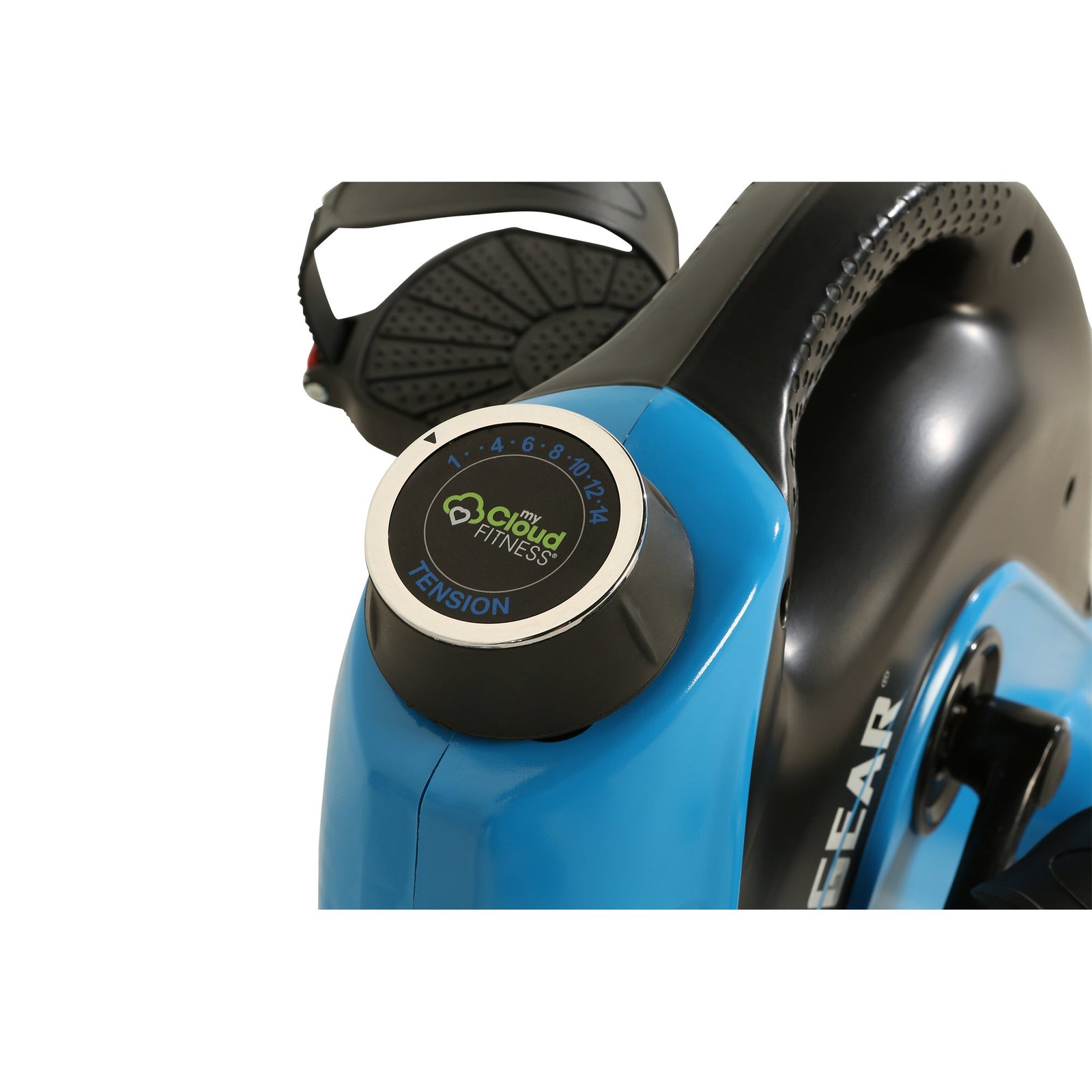 Under Desk Exercise Bike with Extendable Wheel Holder and Free APP