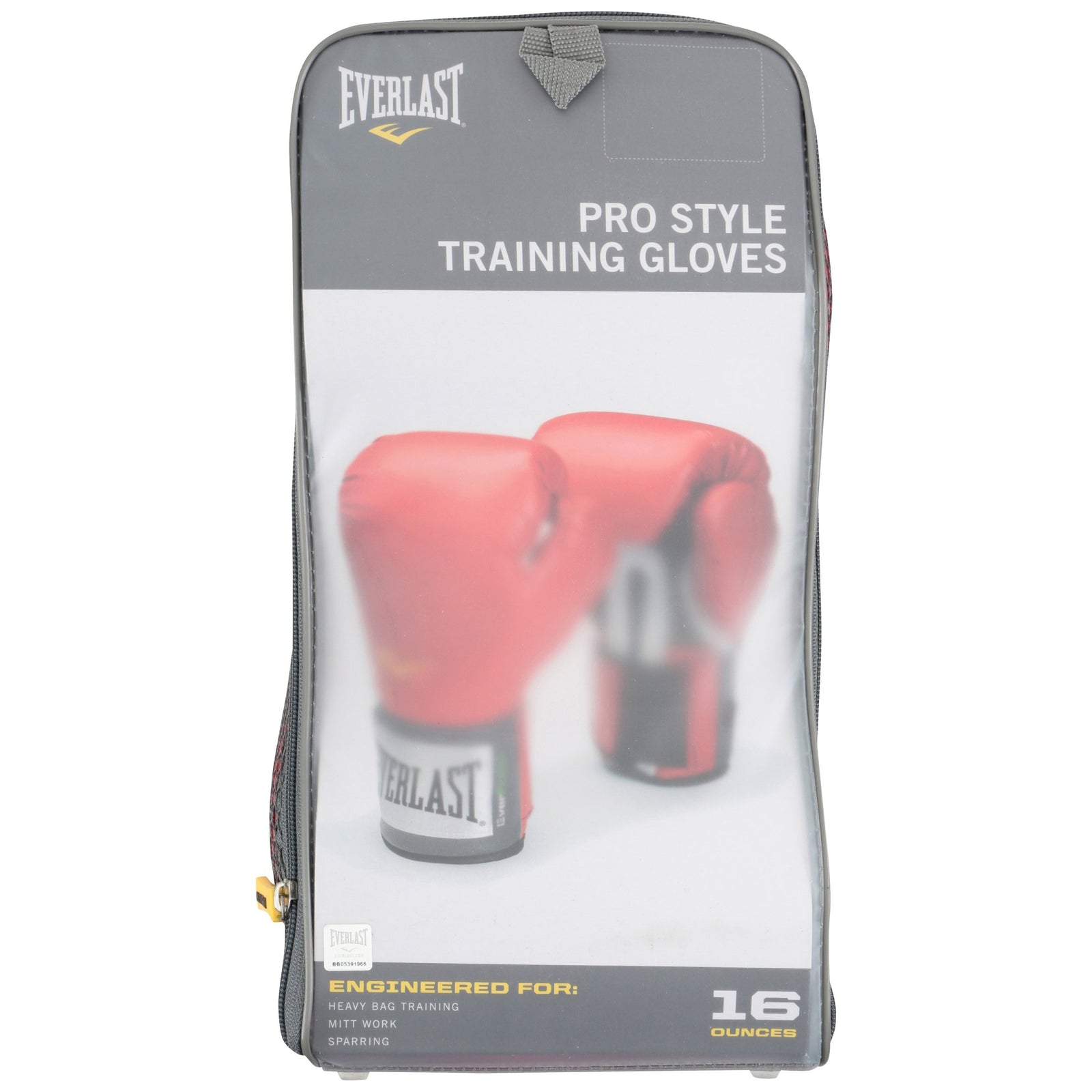Everlast Pro Style Boxing Gloves, 16oz, Red