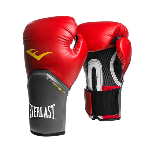 Everlast 16 Oz Pro Style Elite Cardio Kickboxing and Boxing Training Gloves, Red